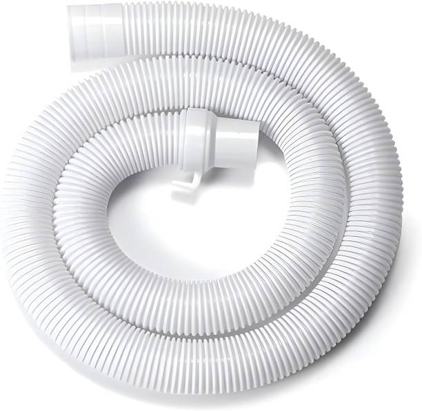 SRA Accountant PVC Washing Machine Drain Pipe 1 Meter White Semi Automatic Washing Machine Outlet Hose Pipe