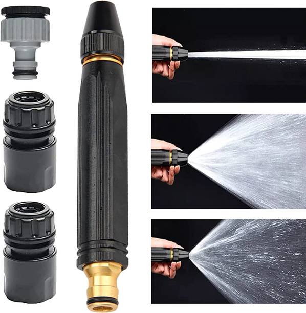 VniQ Water spray gun with pipe water pressure pipe connector for tap Hose pipe connector Water spray nozzle Hose Pipe