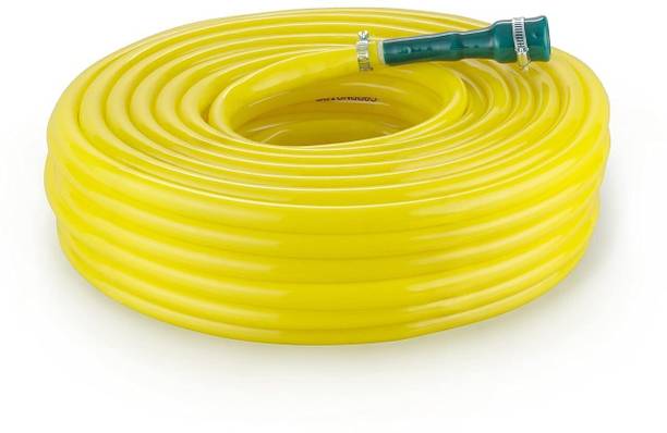 AHYRA 15 Mtr PVC Water Pipe, Durable & Flexible with Accessories Connector & Clamps 15 Mtr PVC Water Pipe, Durable & Flexible with Accessories Connector & Clamps Hose Pipe