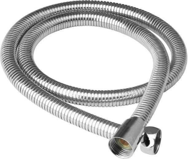 Prestige Stainless Steel Shower Hose Pipe 1 Meter | Flexible Chrome Finish Bathroom Pipe Hose Pipe