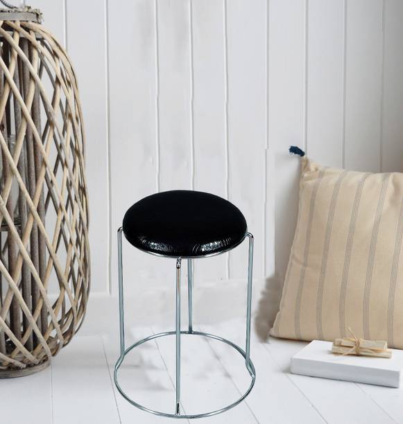 MAESTRO Black Stainless Steel Round Stool for Kitchen,Cafe,Doctor Stool Metal Bar Stool Hospital Food Stool