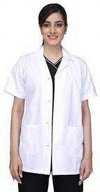 SEEMESH Half Sleeves_Polycotton_White Shirt Hospital Scrub