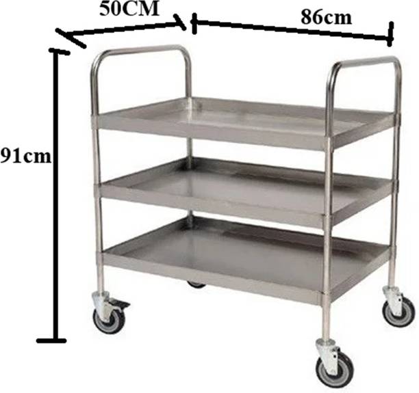 RSFM Stainless Steel Emergency Drug Trolley