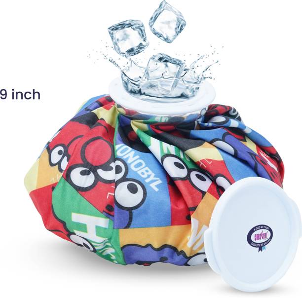 CRESCENT Ice Bag and Hot Water Bag for Pain Relief, Hot & Cold Therapy (Size : 9 Inch) Non Electrical 1500 ml Hot Water Bag