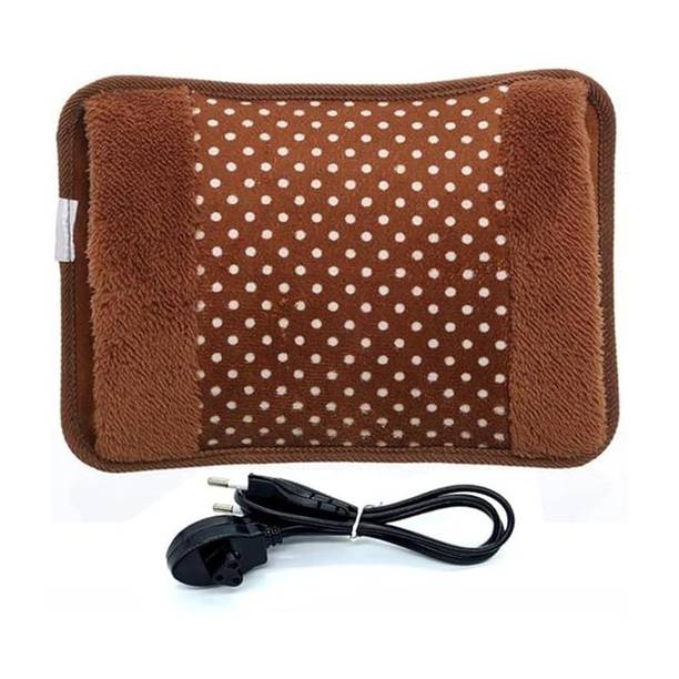 WATERLEAF Electric Velvet Hot Water Bag (1000 ML) with filled Gel for Pain Relief, Joints ELECTRICAL 1 L Hot Water Bag