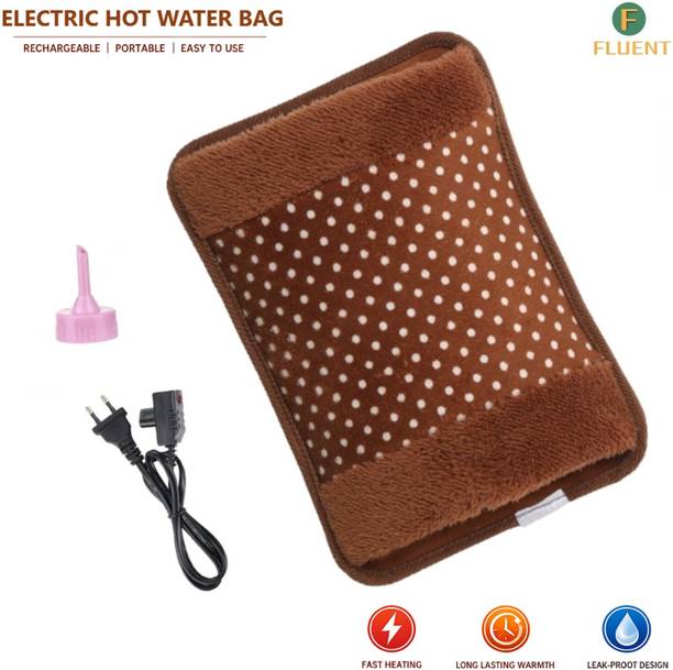 Fluent Electric Hot Water Bag for Periods joint back stomach pain relief Warm Bag Electrical 1 L Hot Water Bag