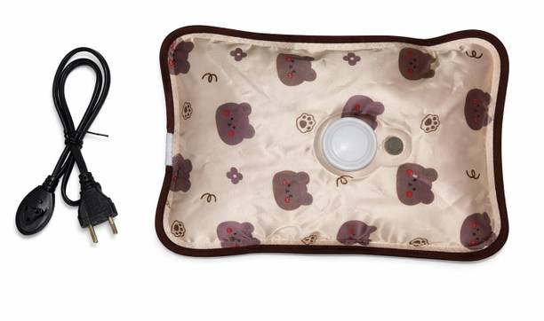 DR. SRADISH Electric Hot Water Bag / Heating Pad for Pain Relief | Rechargeable Heat Pad CHK Back Pain, Knee Pain & Winter Warmth | Leak-Proof Multi Colour Assorted Design 900 ml Hot Water Bag