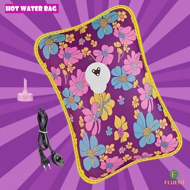 Fluent Electric Hot Water Bag for Periods joint back stomach pain relief Warm Bag Electrical 1000 ml Hot Water Bag