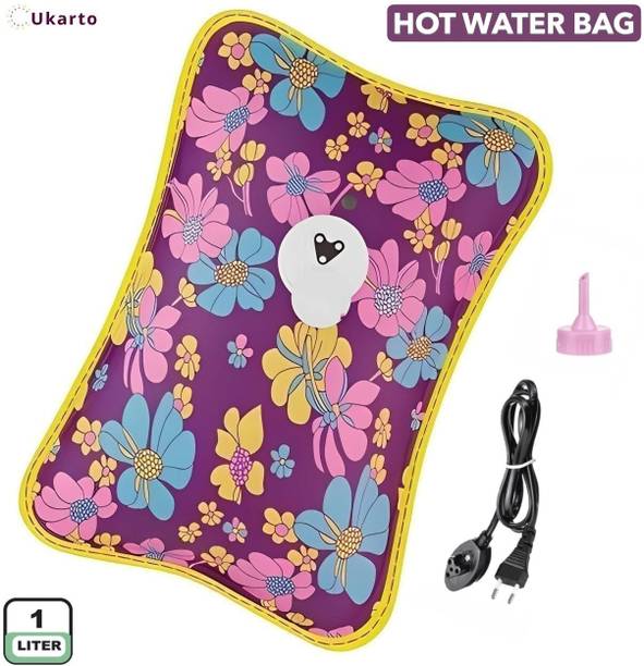 Ukarto Electric Hot Water Bag For Periods Cramp Joints Back Pain Relief Warm Bag Electrical 1 L Hot Water Bag