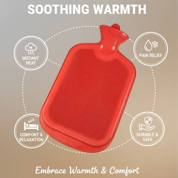 HEAREAL HEALTH CARE Multipurpose Hot Water Rubber bag for Pain Relief Therapy (Pack of 1) non electrical 2000 ml Hot Water Bag