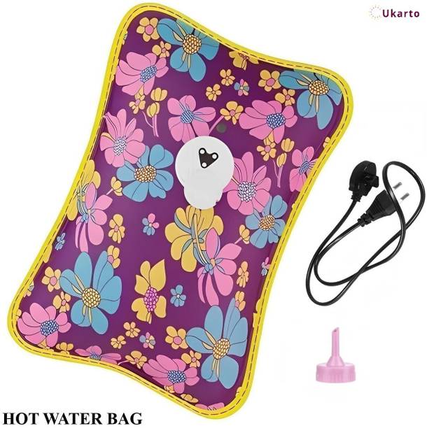 Ukarto Electric Hot Water Bag with Heating Pad For Joints, Periods Pain Relief Warm Bag Electrical 1 L Hot Water Bag