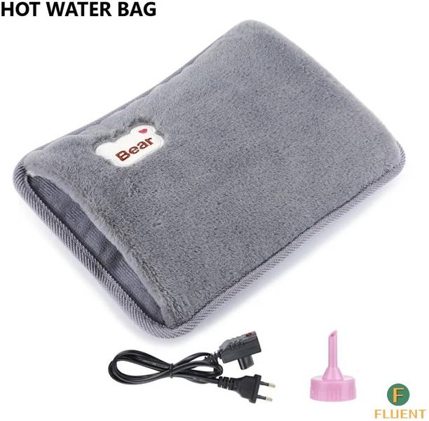 Fluent Electric Hot Water Bag with Auto Power Cut-Off for pain relief Warm Bag Electrical 1 L Hot Water Bag