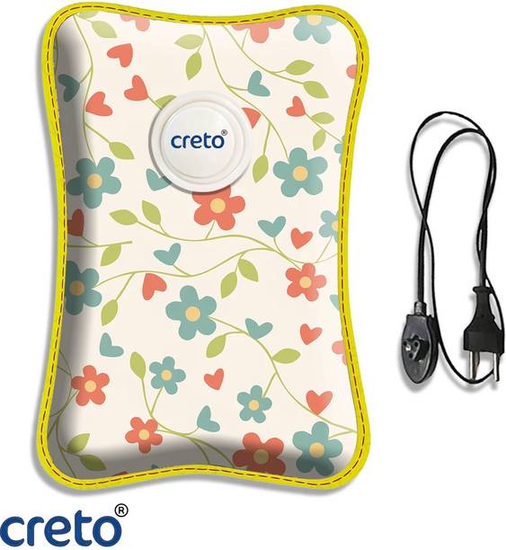 CRETO Super Quality (Body Pain & Period Cramps) Warm Electric 1 L Hot Water Bag