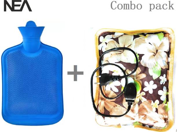 Nea Hot Water Bag with rubber for Pain Relief(PACK OF 2) Multicolors ELECTRIC 2 L Hot Water Bag