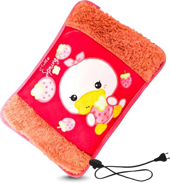 Tick Mark Electric Velvet Hot Water Bag (1000 ML) with filled Gel for Pain Relief, Joints Electrical 1 L Hot Water Bag