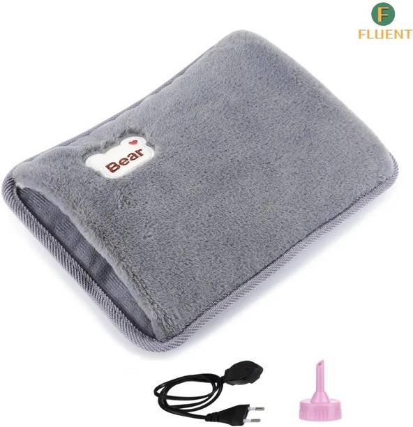 Fluent Electric Hot Water Bag with Auto Power Cut-Off for pain relief Warm Bag Electrical 1 L Hot Water Bag