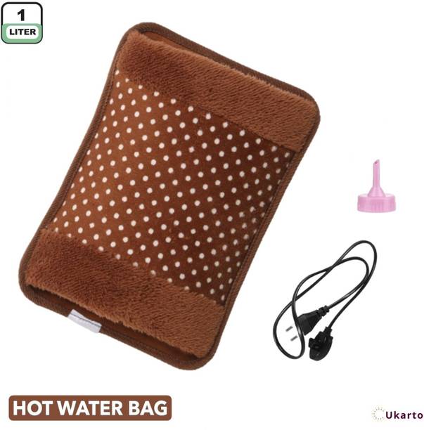 Ukarto Electric Hot Water Bag For Periods Joints Neck Back Pain Relief Warm Bag Electrical 1000 ml Hot Water Bag