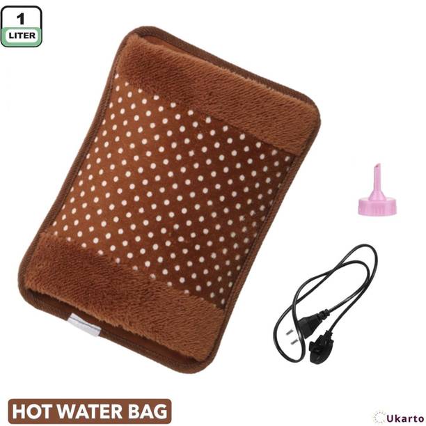 Ukarto Electric Hot Water Bag For Periods Joints Neck Back Pain Relief Warm Bag Electrical 1000 ml Hot Water Bag