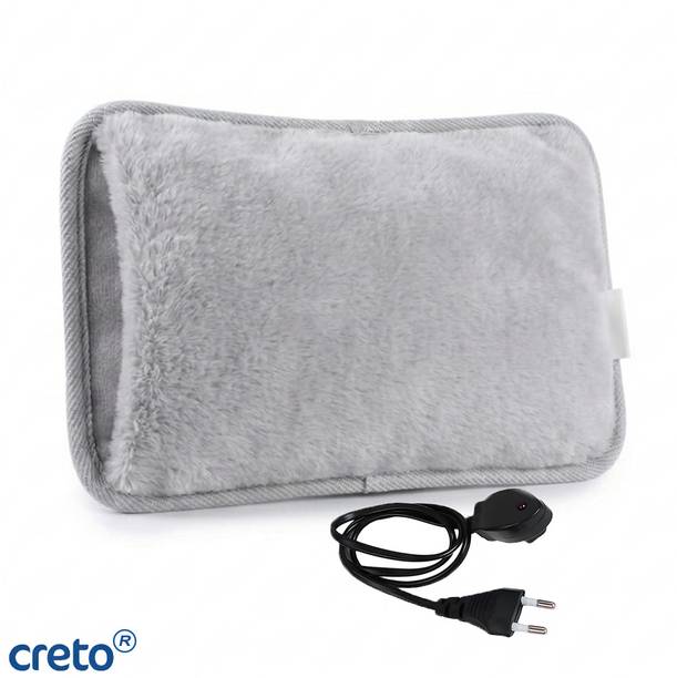 CRETO Electric Super Classic Pad Hot Premium Classic Fur Velvet, Electric 1 L Hot Water Bag