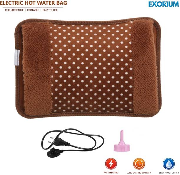 EXORIUM Electric Hot Water Bag for Periods joint back stomach pain relief Warm Bag Electrical 1000 ml Hot Water Bag