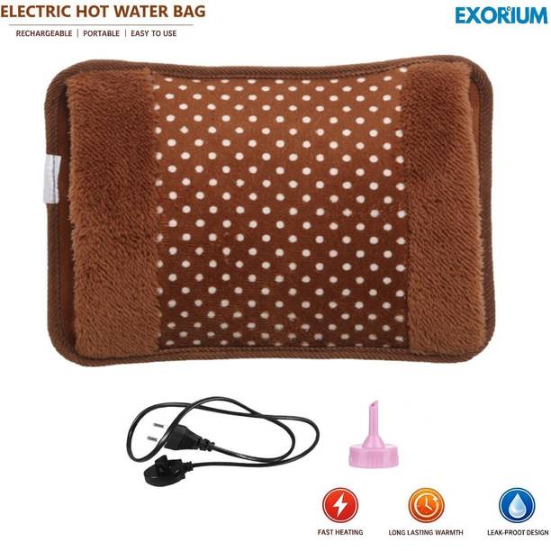 EXORIUM Electric Hot Water Bag for Periods joint back stomach pain relief Warm Bag Electrical 1000 ml Hot Water Bag