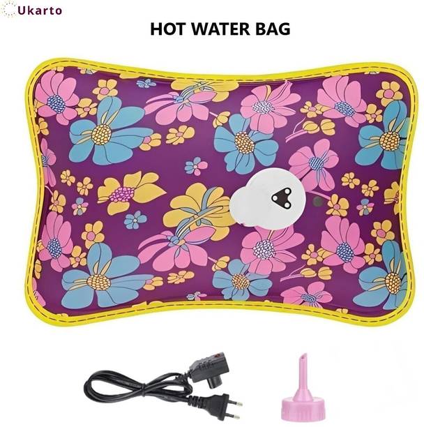 Ukarto Electric Hot Water Bag with Heating Pad For Joints, Periods Pain Relief Warm Bag Electrical 1 L Hot Water Bag
