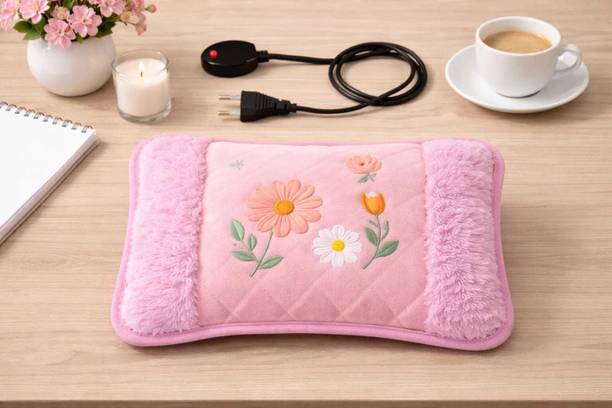 HARITACK Electric Hot Water Bag Soft Plush Cover Rechargeable Gel Pouch Joint Pain Relief Cozy Winter Hot Water Bag For Women To Instantly Relieve Period Cramps And Aches 900 ml Hot Water Bag