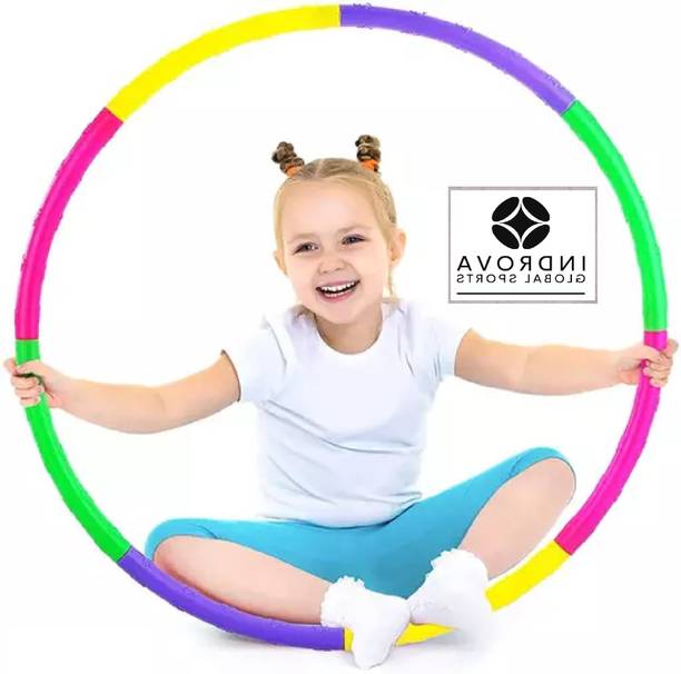 INDROVA Hula Hoop Consists of 8 Inter-Lockable Pieces Collapsible Kids Hula Hoop Ring Hula Hoop