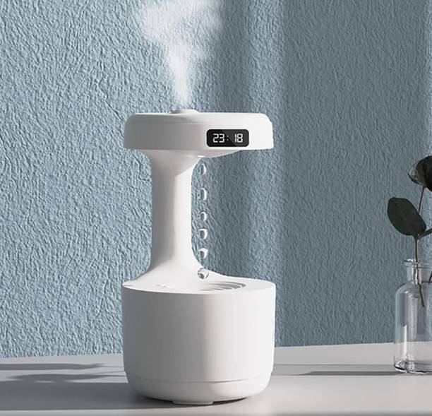 EverydayOnline Room Anti-Gravity Water Drop Humidifier Design With Sound & 24Hrs Led Display Humidifier
