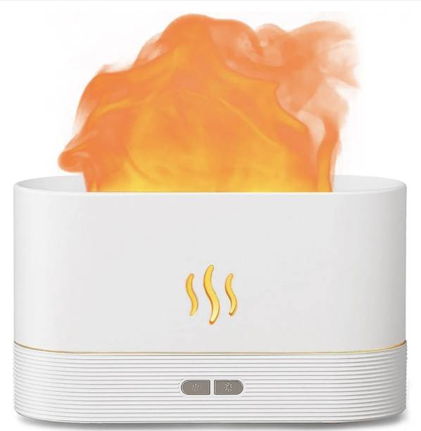 dolphin treasures Room Fire Flame Aromatherapy Humidifier for Home, Multi-Colour LED Humidifier