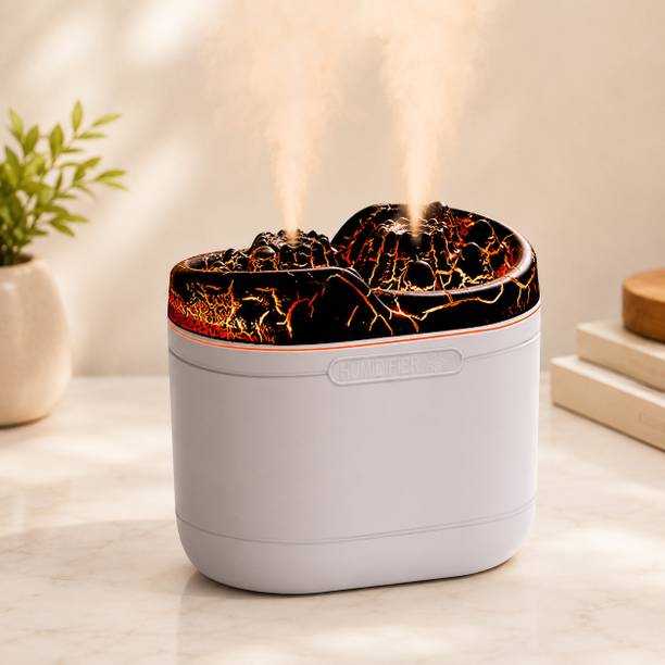 LE'SIJA DECORATIONS Room Dual Mist Humidifier With 7 Color LED Light USB Portable Air Humidifier Humidifier