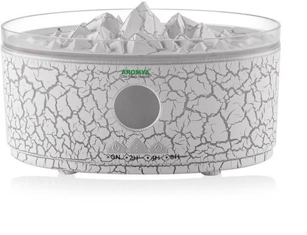 TheAromya Room Big Volcano Humidifier with LED Flame Effect (White) Humidifier