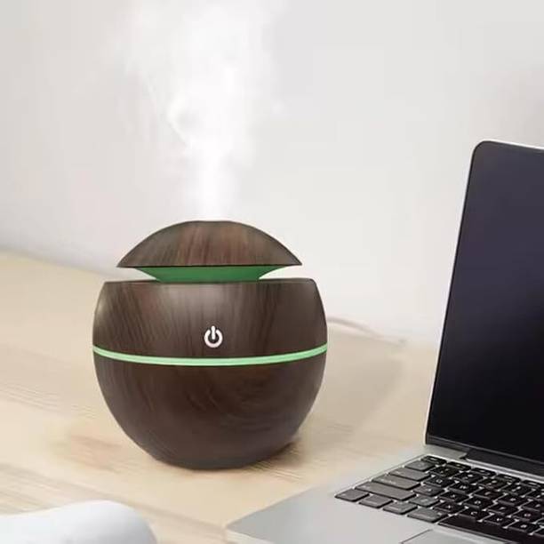 KridayImpex Room Dark Wooden Humidifier – Ultrasonic Cool Mist Aromatherapy for Home & Office Humidifier