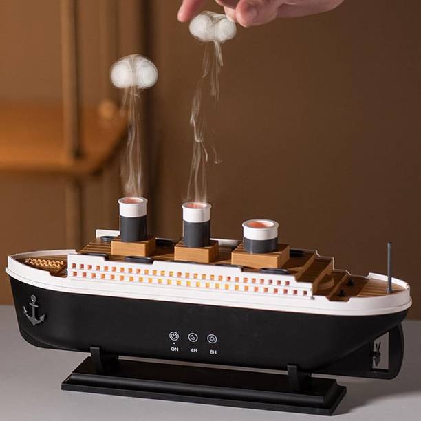Mokshith Room Titanic Ship Design Cool Mist Humidifier with Jellyfish & Fog Mode Humidifier