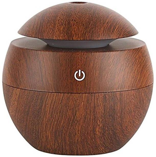 Ethnic Forest Room Wood Cool Mist Essential Oil Diffuser Aroma Air Humidifier with Colorful Change Humidifier