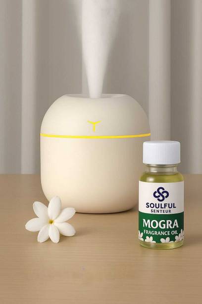 Soulful Senteur Room Mogra Mini Humidifier & Cool Mist Diffuser | Home & Office Humidifier