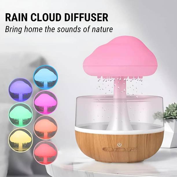 SEVENSPACE Room Mushroom Rain Humidifier Anxiety & Stress Relief Sleep Focus Relaxing Sound Humidifier