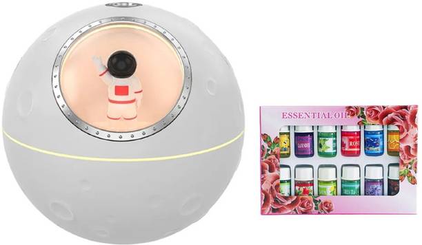 Tlismi Room Astronaut Theme Mist Humidifier with Set of 12 Water-Soluble Essential Oils Humidifier