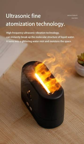 QWIA Room Flame Humidifier Aroma Diffuser Noiseless with Auto Shut Off Aromatherapy Humidifier