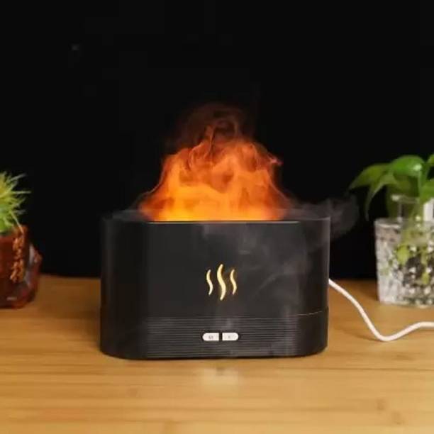 Gharonda Room Flame Effect Air Humidifierr with LED Light Effect Humidifier