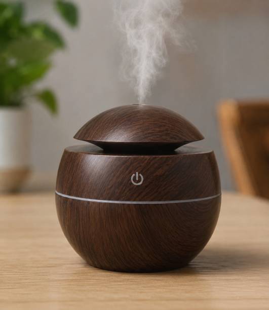 SAGIUX Room Ultrasonic Aroma Humidifier Portable LED USB Diffuser Wood Finish Humidifier