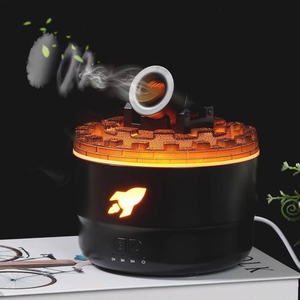 HELIMIX Room Cannon Blast Aroma Humidifier, 7 Colors LED Vapor Humidifier