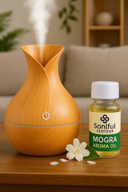 Aromist Room Mogra Fragrance Surahi Humidifier (Light Brown) Humidifier