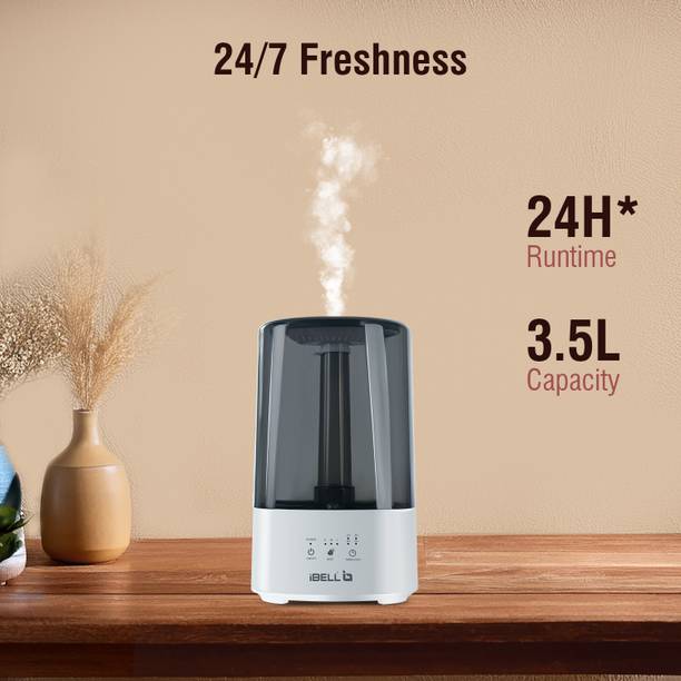 iBELL Room Humidifier HU350P ,3.5L,Adjustable Mist Control,360°,Ambience Lights,Ultra Quiet Humidifier