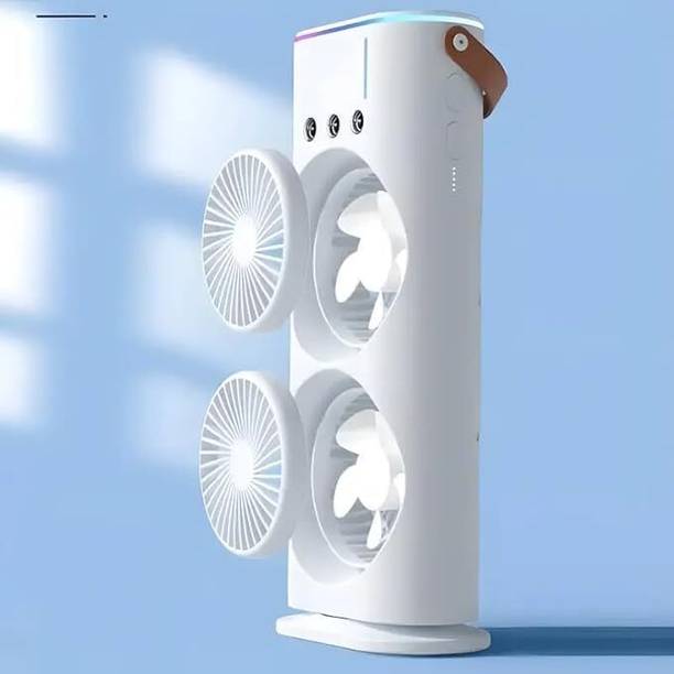SMULY Room 4000mAh Double Ended Spray Fan, Cold Air, 2025 New 3 Gears USB Rechargeable Humidifier
