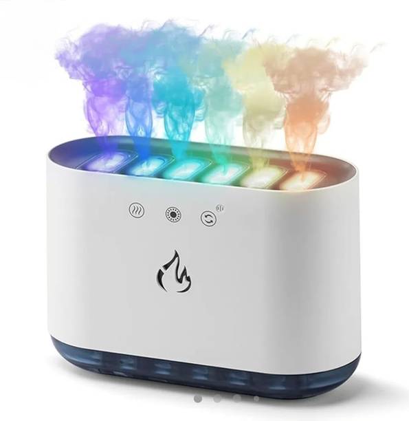 HOMECRAZE 6-Hole & 6 Gear Spray Humidifier with RGB Lights Colorful Atmosphere Lighting Portable Room Air Purifier