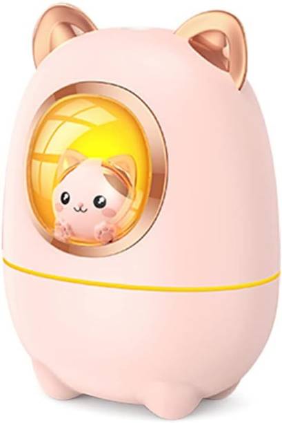 Kliger Enterprise Room Cute Cat USB Mini Humidifier with Warm Night Light Portable Cool Mist Humidifier Humidifier