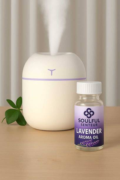 Soulful Senteur Room Lavender Mini Humidifier & Cool Mist Diffuser | Home & Office Humidifier
