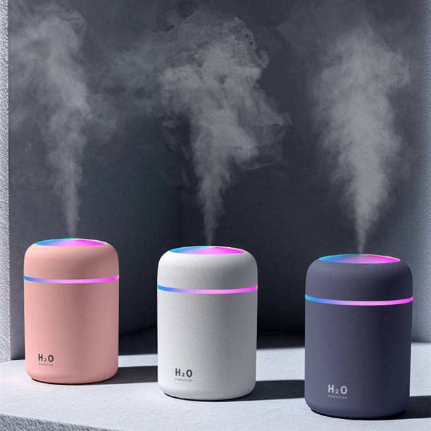 BACHAT BAZZAR Room Mini Ultrasonic Humidifier for Room with LED Light Humidifier