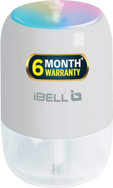 iBELL Room HU200P Portable Car Humidifier (White) Mini USB Oil Diffuser for Bedroom/Office Humidifier